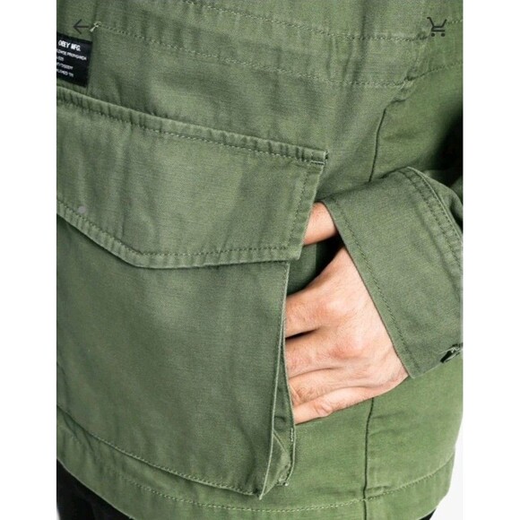 Obey Fairey × Jamie Reid Collab M-65 Military Army Olive Green Jacket Sz M XLNT - Picture 9 of 9